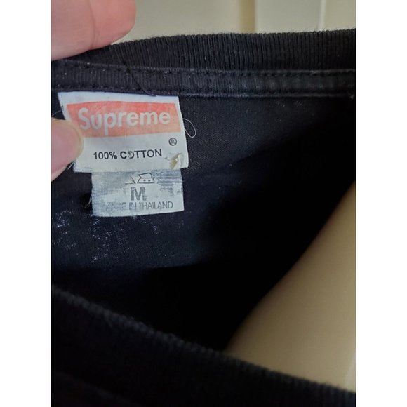 black SUPREME BART SIMPSON casual tshirt M Medium tee summer top short sleeves - Picture 3 of 4